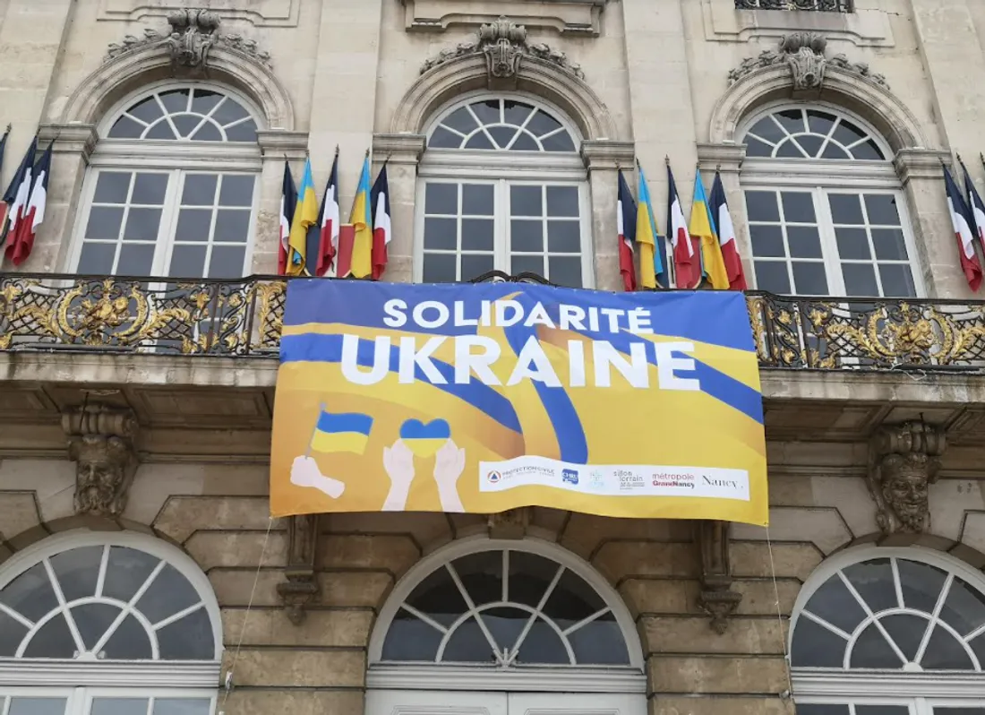 La façade de l'Hôtel de ville à Nancy